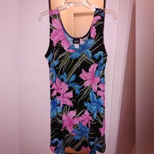 Jostar Tank Tropical Floral Jersey Knit Dress